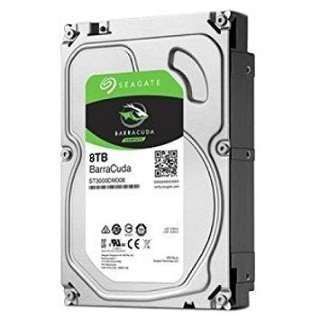 SEAGATE Guardian Barracudaシリーズ 3.5インチ内蔵HDD 8TB SATA 6.0Gb/s 256MB(ST8000DM004)