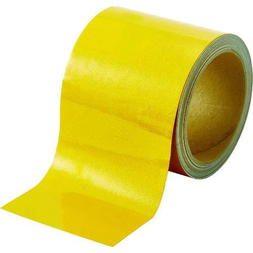 TRUSCO トラスコ中山 TRUSCO 再帰反射テープ 90MMX10M 黄