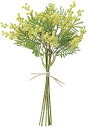 アスカ(Asca) ASCA 造花 ミモザバンチ/イエローグリーン 全長38cm A-33674-010G