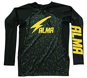 マーシャルワールド ALRL1-XS-GR サンダー カモ ロングラッシュ 緑×黒 XS【新ロゴでの手配となります】