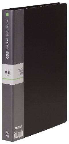 テージー 名刺ホルダー NC-502-01 A4S 500名 黒 NC-502-01