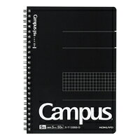 コクヨ キャンパスノート 方眼罫 ツインリング A5 50枚 5mm方眼罫 ス-T133S5-D（入数5）