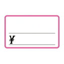 ササガワ ショーカード 中 ピンク枠¥入り (17-5247)