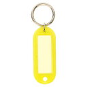 コクヨ キーホルダー型名札両面表示用大PP製黄 (ナフ-210Y) ****** 販売単位 1セット(50個入)*****(入数50)