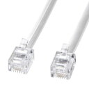 SANWASUPPLY サンワサプライ モジュラーケーブル(白) TEL-N1-30N2