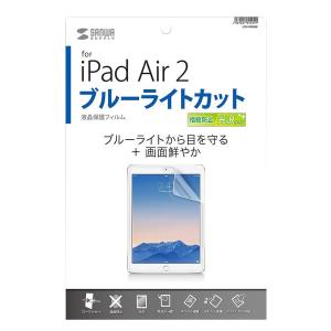 SANWASUPPLY 掠ץ饤 iPadAir2ѥ֥롼饤ȥåȱվݸɻ߸եࡡLCD-IPAD6BC
