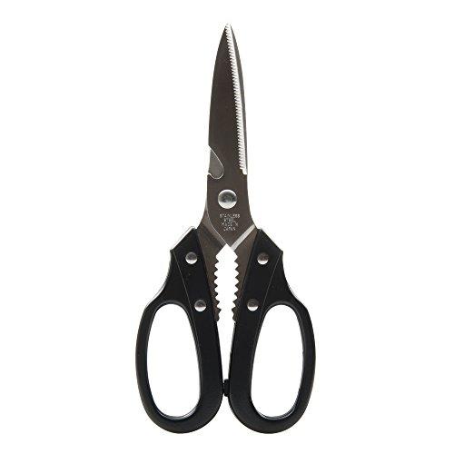 エムテートリマツ カラーハンドル キッチン鋏(黒)JAPAN