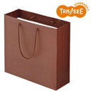 オリジナル TANOSEE マットコート手提袋 M ブラウン 10枚入(ORMB-M-BR)