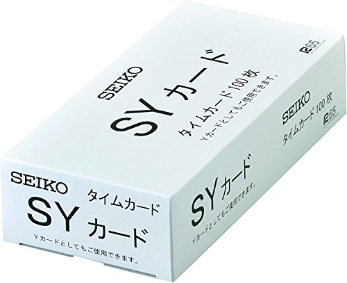 セイコープレシジョン セイコー用タイムカード 全締日対応 両面6欄 100枚入 CA-SY 