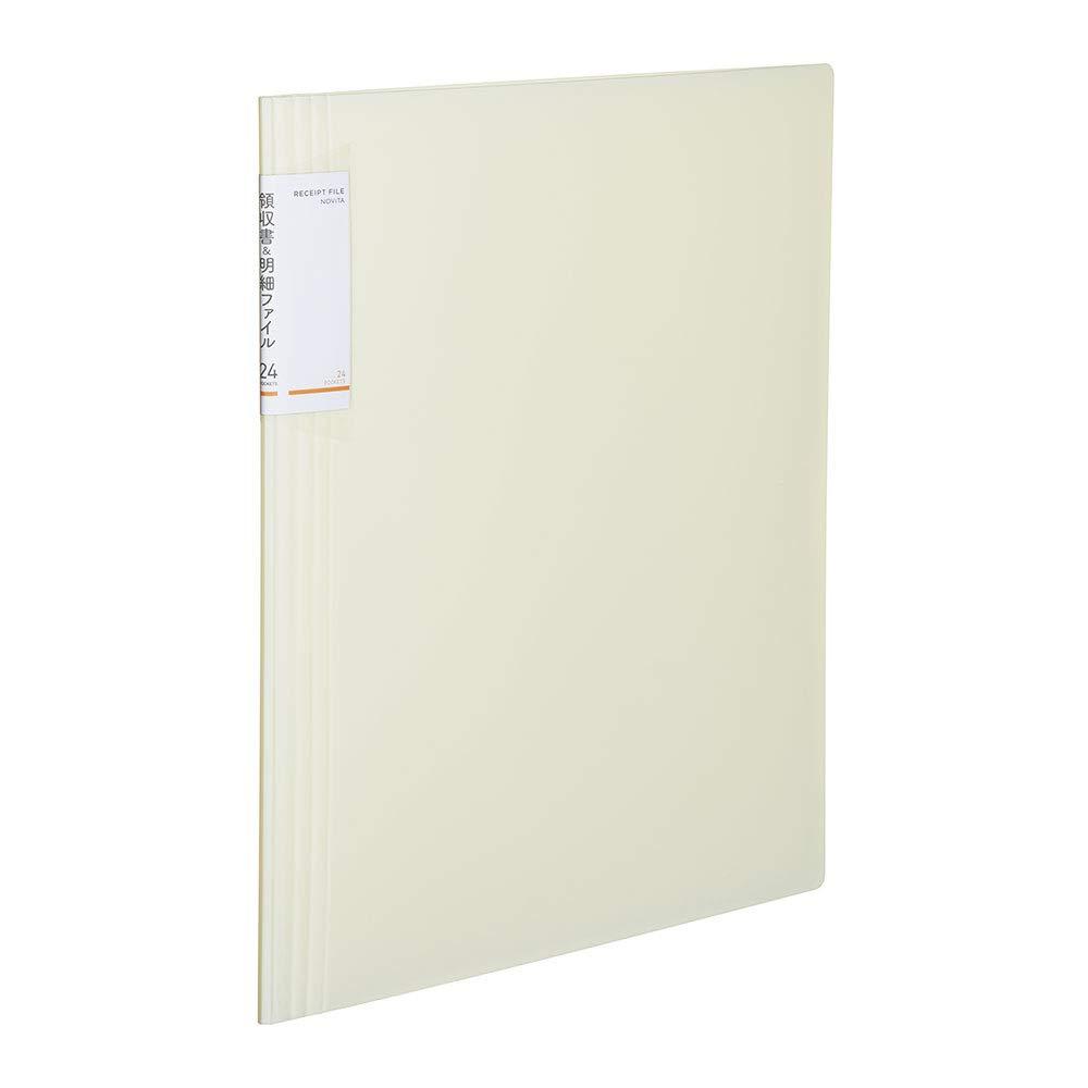 コクヨ(KOKUYO) コクヨ ファイル 領収書・明細 ノビータ 固定式 A4 24ポケット 白 ラ-NVR510W