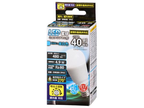 OHM ŵ 06-1878 LEDŵ ߥ˥ץȥ(40/480lm//E17/ɱ/۸270/Ĵ...