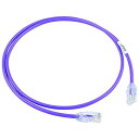 パンドウイット カテゴリ6A 超細径パッチコード(1m、紫) UTP28X1MVL(UTP28X1MVL)