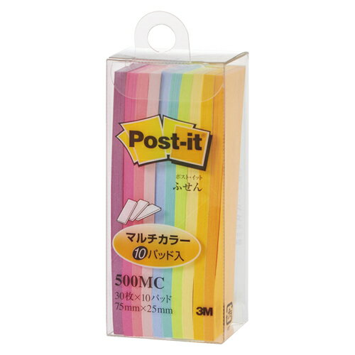 3M スリーエム ポストイットノートフセン マルチカラー(500MC)「単位:P」