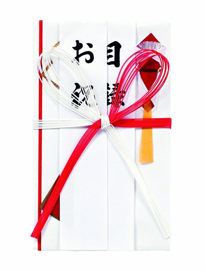 マルアイ 金封 中金 赤白7本花結(キ-420)