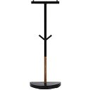 FUJIBOEKI 不二貿易 不二貿易 リュックハンガー ランドセルスタンド 幅33cm×奥行16.5cm×高さ90cm スリム ブラック 推奨耐荷重6kg 16708