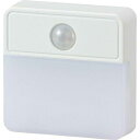 OHM オーム電機 LEDナイトライト 薄型(明暗・人感センサー式/45 lm/昼白色/ホワイト) NIT-ALA6JSQ-WN