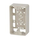 OHM オーム電機 00-4282 モール用BOX(ミルキー/1個用) DZ-FCB1M