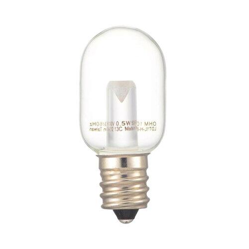 OHM ŵ LEDʥĥ(/0.5W/15lm/ŵ忧/T20/E12/Ʃꥢ) LDT1L-H-E12 13C