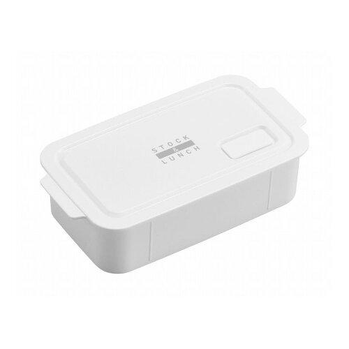 OSK 弁当箱 ランチボックス ストック＆ランチ 500ml ホワイト [保存容器/フタをしたままレンジOK/簡単密閉] 日本製 食洗機対応 STL-500(3)