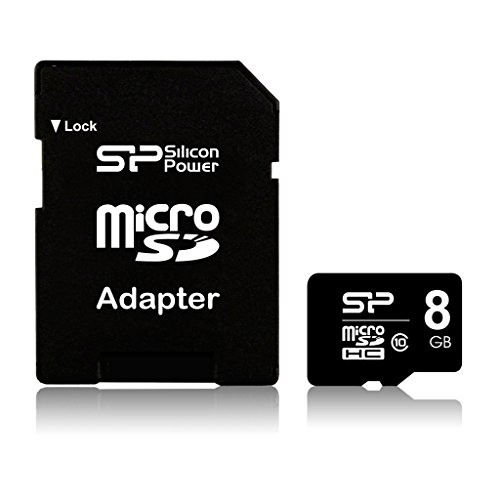 Silicon Power シリコンパワー microSDHCカード 8GB class10 アダプタ付 永久保証 ブラック SP008GBSTH010V10SP Silicon Power シリコンパワー microSDHCカード 8GB class10 アダプタ付 永久保証 ブラック SP008GBSTH010V10SP