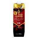 KEYCOFFEE キーコーヒー リキッドコーヒー無糖　 1L(1000ml) (リキッドコーヒームトウ)