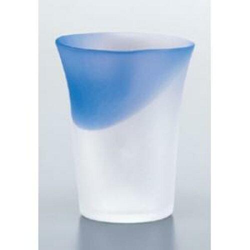 泡立ちグラス 東洋佐々木ガラス 《日本製》泡立ちぐらす ビヤーグラス ブルー(大)【ビールグラス】 (18202 42052WULM-600)（入数6）
