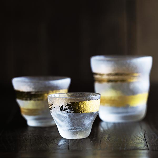 アデリア(ADERIA) ≪日本製≫プレミアム金一文字 酒グラスペア【日本酒】【冷酒】【純米酒】【大吟醸酒】..