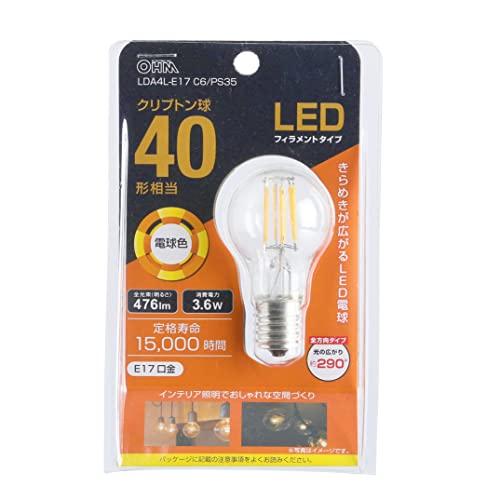 OHM ŵ LEDեȥŵ ץȥ(40/476 lm/3.6W/ŵ忧/E17/۸290) L...