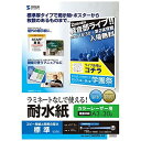 SANWASUPPLY サンワサプライ カラーレーザー用 耐水紙・標準 A3サイズ LBP-WPF12MDPN-A3