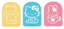 OSK 【ハローキティ】 ふりかけプレート3枚セット <日本製> (043826)(入数120)