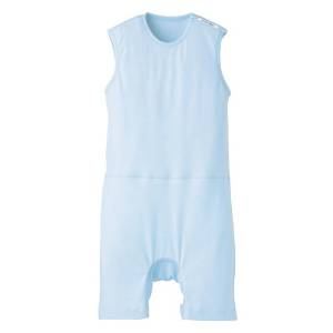 日本エンゼル TスーツII肩開き【ロンパス型】 サックス S (7171)