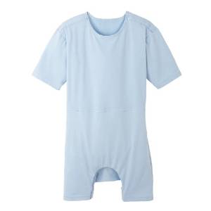 日本エンゼル TスーツII両肩開き【ロンパス型】 サックス M (7172)