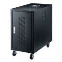 SANWASUPPLY サンワサプライ キャスター付きハブボックス(4U) CP-THBOX4UBK