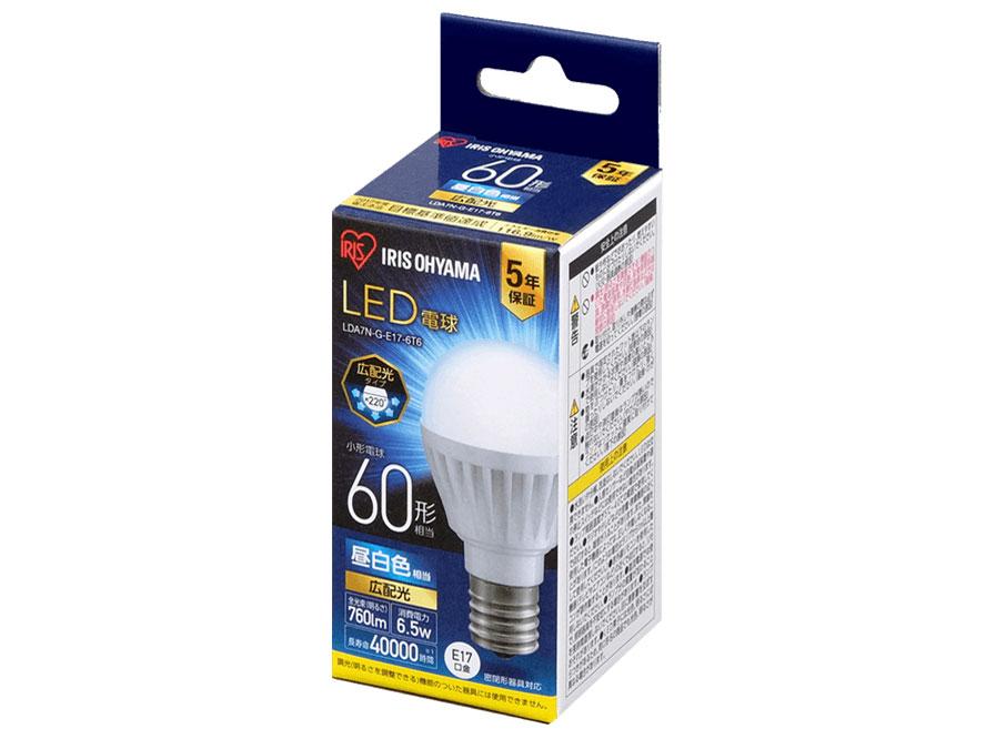 IRISOHYAMA ꥹ LEDŵ ľ17mm ۸ 60W  ̩Ĵб LDA7N-G-E17-6...