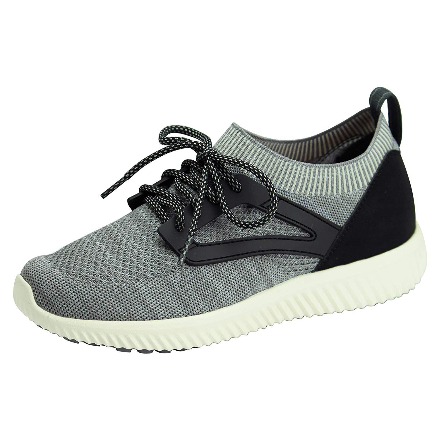 マリアンヌ SaiSai ストレッチニットスニーカー WG130(WG130)グレー M