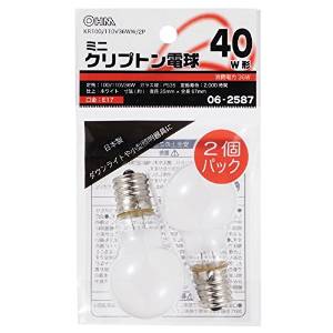 OHM ŵ 06-2587 ߥ˥ץȥŵ 40W/36W E17 ۥ磻 2