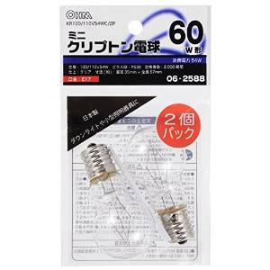 OHM ŵ 06-2588 ߥ˥ץȥŵ 60W/54W E17 ꥢ 2