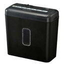 OHM オーム電機 SHR-X205B 卓上電動シュレッダー クロスカット 最大幅:A4 最大枚数:10枚以下 5L~10L ブラック