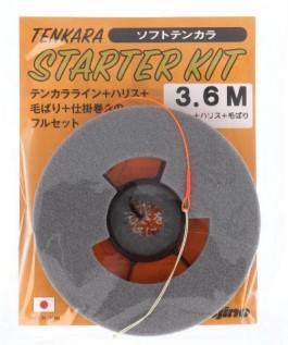 フジノライン テンカラスターターキット ソフトテンカラ 3.6m オレンジ