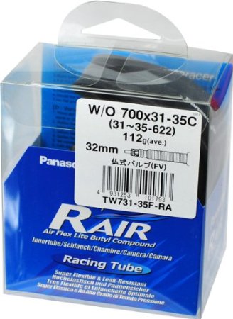 パナレーサー 日本製 軽量チューブ R’AIR サイズ [700 x 31〜35C] 仏式バルブ 34mm / 48mm