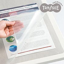 大塚商会 TANOSEE 再生透明オレフィンデスクマット ダブル(下敷き付グレー) 1390×690mm(ODM-147TG)