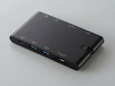 ELECOM エレコム Type-Cドッキングステーション/PD/充電用Type-C1ポート/データ転送用TypeC1ポート/USB(3.0)2ポート/HDMI1ポート/Dsub1ポート/LANポート/SD+microSD/ブラック(DST-C05BK)(2)