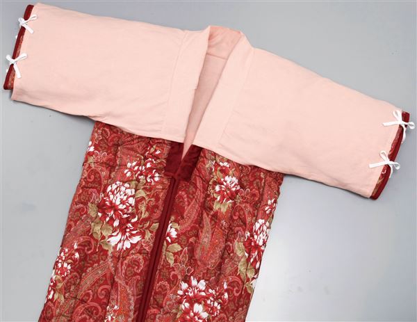綿フラノかいまき衿カバー ピンク 130×45cm