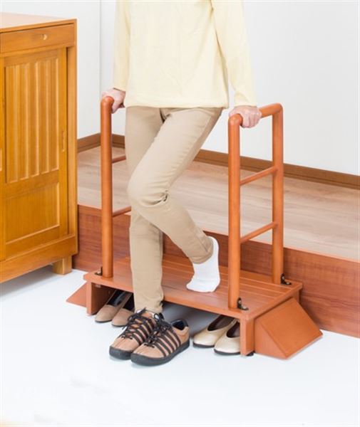 両手すり付き玄関台 80cm幅