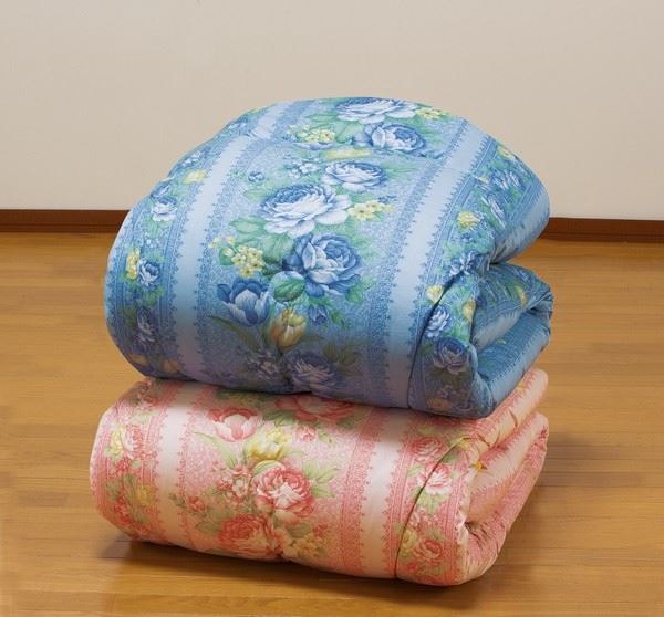 フランス産 ウール混ボリューム掛布団 シングル ピンク