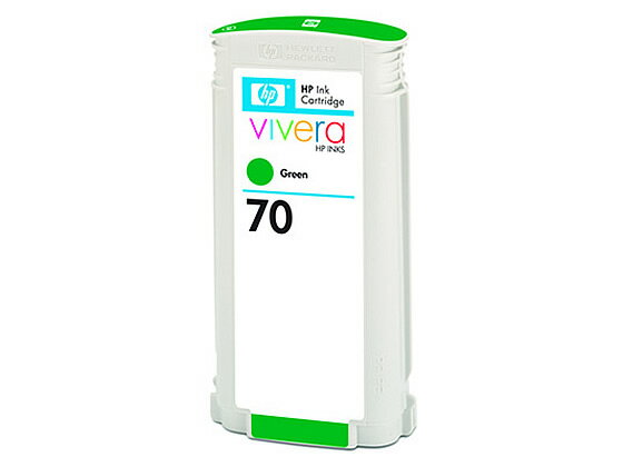 【重要：ご注文について】お客様のご都合による商品の交換・返品・数量変更は一切承っておりません。ご注文の際は慎重にお選びの上、ご注文願います。■ご注文の個数によっては、表示の出荷日目安よりも出荷まで日数を頂く場合がございます。納期については、事前にお問い合わせをお願い致します。また、当該商品は他店舗でも在庫を共有しておりますので、在庫更新のタイミングにより在庫切れの場合、やむを得ずキャンセルさせて頂く可能性があります。【送料について】『同梱区分C ： 988円（沖縄・離島 2420円）』※『異なる同梱区分の商品』を一緒にご注文頂いた場合は、同梱が出来ません。別配送となり追加送料がかかりますので、ご注文後に訂正の上、ご連絡させて頂きます。【ご注意】事前の配達日付は一切ご指定頂けません。配達日時につきましては、お手数ですが出荷完了時にご案内する荷物問い合わせ番号をもとに、お客様より配送業者へ直接御調整をお願い致します。メーカーによるリニューアルに伴い、パッケージ・内容等が予告なく変更される場合がございます。掲載写真等がリニューアル前のものであっても、リニューアル後の商品が届いた場合、ご返品や交換等は承ることが出来ません。置き配は破損・汚損・紛失・盗難などの恐れがあるため、原則としてお断りしております。置き配による破損・汚損・紛失・盗難については保証ができかねますので、あらかじめご承知おきください。HP70 インクカートリッジ グリーン HP C9457A●顔料●色：グリーン●広告文責：株式会社プロヴィジョン（tel:092-985-3973）