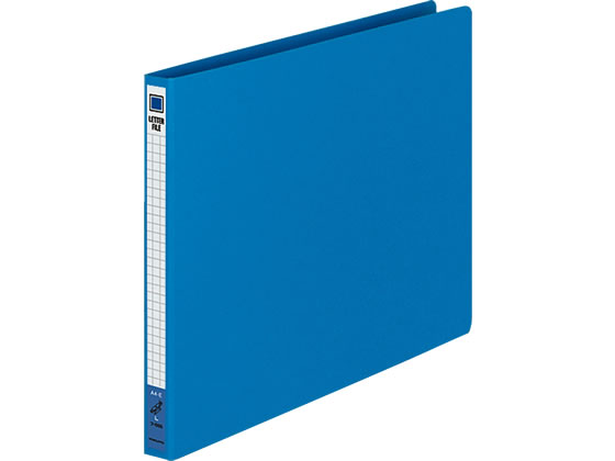 レターファイル(色厚板紙) A4ヨコ とじ厚12mm 青 コクヨ フ-555B