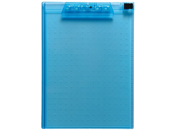 AQUA DROPs クリップボード A4タテ 青 リヒトラブ A5010-8