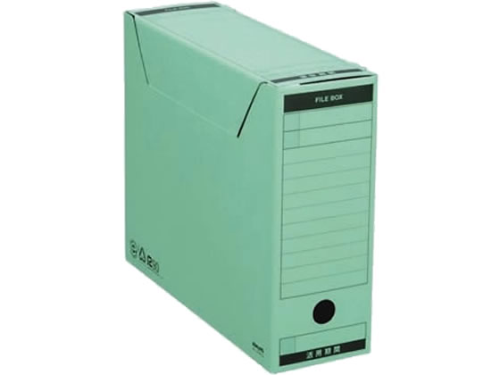 ファイルボックス-FS〈Bタイプ〉A4ヨコ 背幅102mm 緑5冊 コクヨ A4-LFBN-G