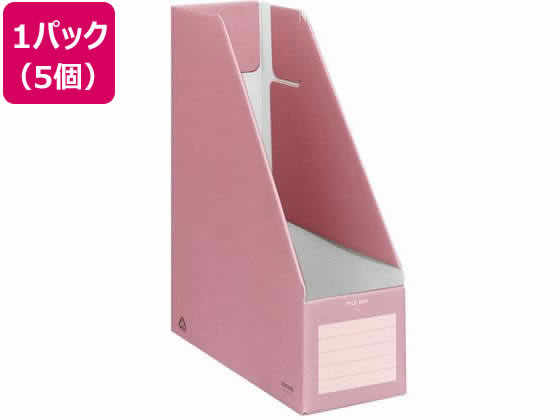 ファイルボックスS A4タテ 背幅102mm ピンク 5個 コクヨ フ-E450P